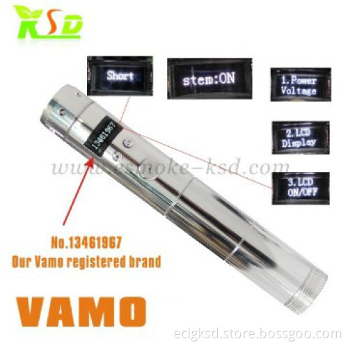 2000puffs ecigaretts vv mod Vamo V5 made of stainless steel